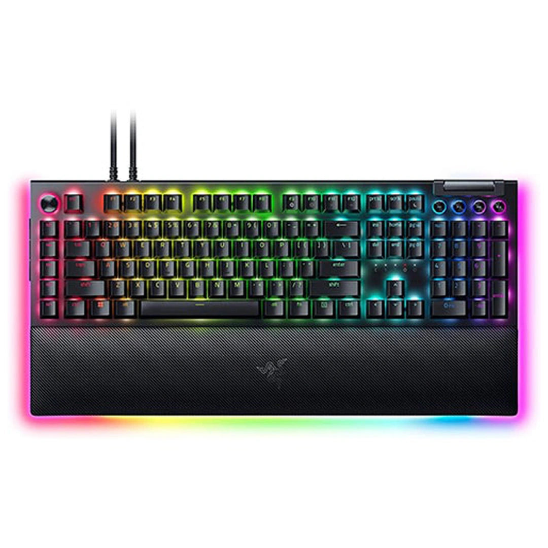 Razer BlackWidow V4 Pro Mechanical Gaming Keyboard - Yellow Switch in Qatar Razer BlackWidow V4 Pro Mechanical Gaming Keyboard - Yellow Switch in Qatar